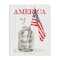 Stupell Industries America My Home Sweet Home Patriotic Country Flag Canvas Wall Art